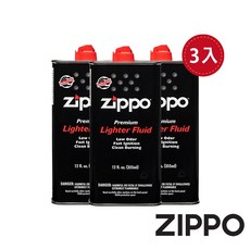 ZIPPO 打火機專用油 懷爐專用油 3罐入 配件耗材組 (355ml)