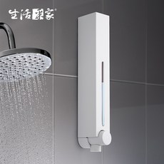 生活采家 壁掛給皂機, 1個, 500ml經典白單孔(含內管), 經典白