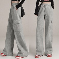 1+1 남여공용 트레이닝 팬츠 카고포켓 기모바지 3컬러