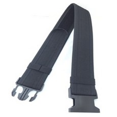 耐用尼龍戰術腰帶 - 快速釋放扣 模組化設計 舒適加寬款, 黑, 1個