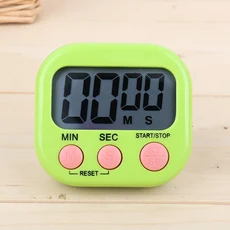 홈키친 요리 예정 알림 LED 디지털 주방 타이머 마그네틱 카운트다운 선명한 알람음, 03 green