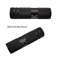 메탈 소음기 전동건 가스건 핸드건 전동라이플 14mm 소음기 에어소프트 장비 서바이벌 악세사리 밀리터리용품, 1개