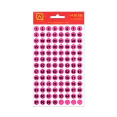 세모네모 모양견출지10-321FP 7매 분홍_지름9