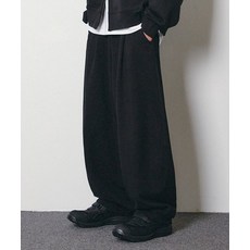 가까이 유니언즈 GAKKAI UNIONS 원턱 벌룬 스웨트팬츠 블랙 199069