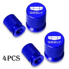 4pcs 자동차 휠 타이어 밸브 캡 스템 커버 Airdust 방수 Geely Atlas Coolray Emgrand EC7 EC8 X7 EX7 CK2, Geely-1