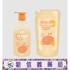 新信義藥局 培寶 微晶酵素奶瓶清潔劑 500ML/補充包400ML, 1個, 補充包