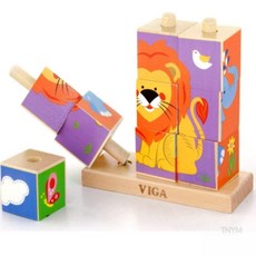 원목 쌓기놀이 퍼즐 정글 유아교구