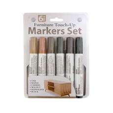 Furniture Touch-Up Markers Set 6 件式, 1個, 6色麥克筆+6色蠟筆