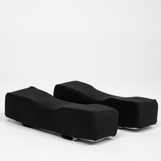 띵덕 의자 팔걸이 팔꿈치 받침 높은 쿠션 셋트, 블랙