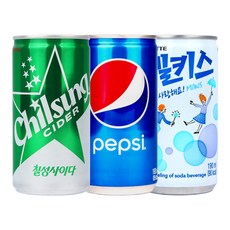 [막스] 혼합세트 190ml 30입(각10개씩) 미니 캔음료 음료수 캔사이다 캔콜라, 30개