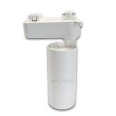 금호전기 번개표 LED 원통형 레일조명 10W (화이트/주백색) 레일등 트랙등, 1개, 주백색