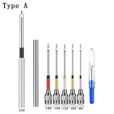 자수 펀치 바늘 크로 셰 뜨개질 자수 펜 솔기 리퍼 크로스 스티치 키트 자수 재봉 액세서리, 유형 A, 1개
