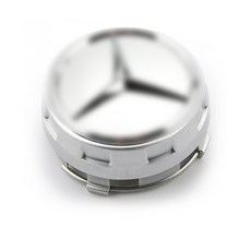 [주주파츠몰] 벤츠 돌출형 휠캡 AMG 75mm 타입 교체용 휠커버 전차종 공용 호환 용품, 실버