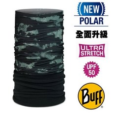 BUFF 麝香迷彩Polar銀離子除臭防風保暖頭巾 圍脖 刷毛帽 頸圍 登山滑雪面罩, 1個