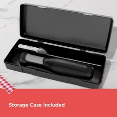 BLACK DECKER EK500 電動麵包刀 含原廠收納包 9吋不鏽鋼刀片 - 台灣正品, 黑色+專用收納盒, 1個