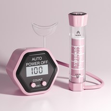 智能計數呼吸訓練啞鈴 Max版 呼吸訓練器 肺活量訓練 呼吸肌肉訓練, 粉色, 1個