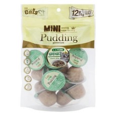 더캣츠 미니 푸딩 25g x 12개, 연어&전복