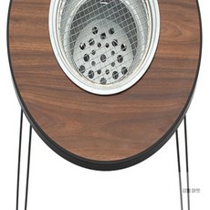 김영마켓 원형 화로 테이블 캠핑화로테이블