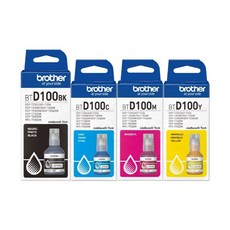 Brother 原廠連供墨水 BTD100BK BTD100C BTD100M BTD100Y 四色, 1個
