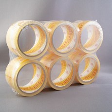 地球 OPP超透明包裝膠帶 60mm - 高黏性透明膠帶，適用於辦公室、商業包裝, 1個