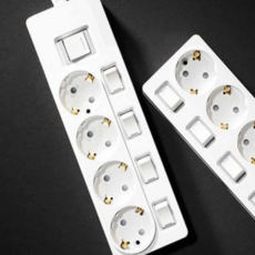 컴퓨터멀티탭 개별 멀티탭 4구 책상콘센트 멀티콘센트 1M 79000EA 1EA, 본상품