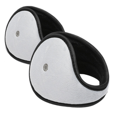 앨라모 방한 귀마개 기모 귀도리 플러피 귀덮개, 2개, 그레이