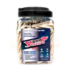 Yestar 星型潔牙骨 550g 桶裝 狗潔牙骨, 1個, YS星型潔牙棒桶裝-牛奶M