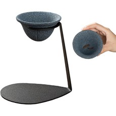 차기 액세서리 도자기 커피 여과기 무공 세라믹 필터 드리퍼 페이퍼리스 손쉬운 세척 심플 모던 디자인 재사용 가능 접시 찻잎 거름망 술 여과에도 적합 일본식 조리기구 가정용 2점, 2점 세트