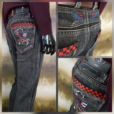 ASU고급지도상어자수스판기모청바지1(시즌겨울리뉴얼한정판)/대박상품/건달몰/남자바지/중년청바지/데님/캐릭터자수청바지/디테일/남성골프바지/남자골프웨어/남성패션/아빠선물/건달몰골프웨어