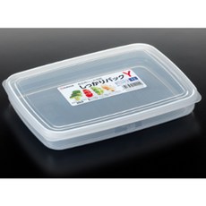 일본 나카야 밀폐용기/찬통/보관용기, Y-납작 사각 1000ml, 5개