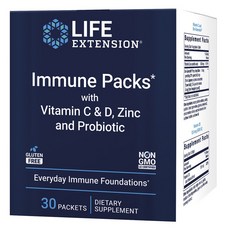 LIFE EXTENSION 維生素C&D&鋅&益生菌片, 30顆, 1罐
