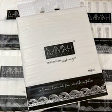 韓國市集第四代官方授權加厚黑魔法洗臉巾 李佳琦推薦，柔軟親膚，深層清潔毛孔，一次性洗臉巾, 1個, 大容量168抽, 白色