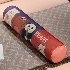 바디필로우 여름 시원한 전신쿠션 안는인형 롱쿠션 수면베개 허그쿠션 침대쿠션 대형베개 숙면쿠션 인형 인테리어 귀여운 캐릭터쿠션 애니 모찌 베개 나혼산, 21_아이스 실크 시트 퍼플레드