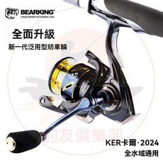 BEARKING 紡車輪 KER系列 摺疊搖臂 遠投卷線器, 2500中杯