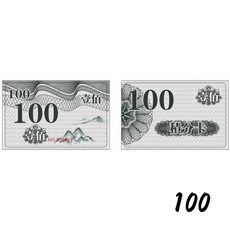 積分卡 籌碼卡 銀行卡尺寸 棋牌室專用, 1個, 100元