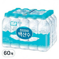 백산수 무라벨 500ml(100%), 60개, 500ml