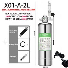 스테인리스연료통 휴대용연료통 기름보관용통 수족관 DIY CO2 발생기 시스템 키트 스틸 실린더 식물 물고기용 이산화탄소 반응기, 21) AC100-240V-X01-A-2L - EU p