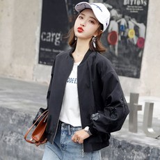 [Myshe]여성 봄가을 야구 자켓 루즈핏 패션 자켓 Yu617FEI617BQF05
