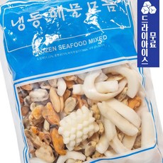 냉동 손질 해물모듬 해물믹스 600g (오징어 홍합살 바지락살 흰다리새우살) 손질해물모둠, 1개