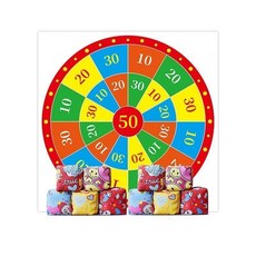 沙包投擲靶盤 戶外遊戲 團建道具 兒童趣味器材, 轉 盤款,1米+5個沙 包+收納袋, 1個