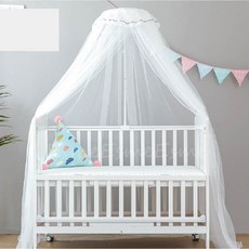 嬰兒床蚊帳 寶寶蚊帳 新生兒蚊帳 落地蚊帳, 嬰兒蚊帳─灰色花邊, 灰色花邊