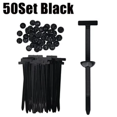 호환 2026 600세트 케이블 버클 코어 네일 고정 케이블 버클 머드가드 펜더 내부 라이닝 트렁크 버클, 04 50Set Black