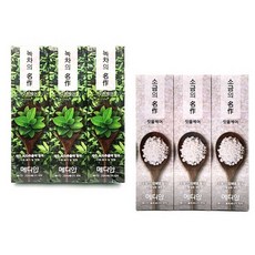 메디안 그린티에너지 치약 솔트에너지 3개입 소금의명작 녹차의명작, 메디안 소금의명작 치약3개입