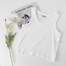 Fee現貨 螺紋棉圓領背心 U領上衣 寬肩帶 純棉背心 涼感小背心 無袖上衣 背心小可愛 吊帶背心 夏天穿搭