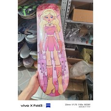 終影騎士 滑板板面 8.0吋 七層加拿大楓木 粉色娃娃款, 如圖所示, 1個