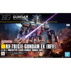 【鋼普拉】BANDAI 萬代 復仇的安魂曲 HG 1/144 #255 鋼彈 EX 組裝模型, 1個