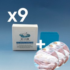 아이스 큐브 멘톨비누 5% 쿨멘톨 퍼퓸 샤워바 비누미, 120g, 9개입