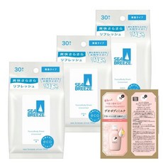Seabreeze 정리 구입시브리즈 페이스 바디 시트 N 무향료 30장3개 덤 대형, 1개