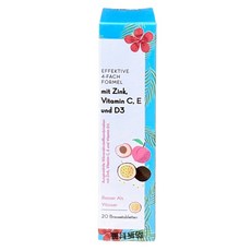 【安姬纖】安姬纖4合1發泡錠 (百香水蜜桃口味) 原艾梨白維生素C1000 鋅 升級配方 維他命C發泡錠, 1個, 安姬纖4合1發泡錠 百香水蜜桃 20錠, 20顆