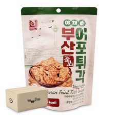 한진 부산 어포튀각 야채 26g 맥주안주 빠삭이 피쉬스낵, 30개